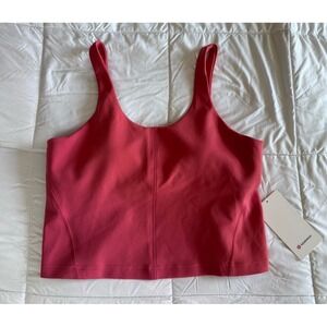 New Lululemon Glow Up Tank Top Size 14 LWIEZAS DTRE Dessert Red B/C Cup
